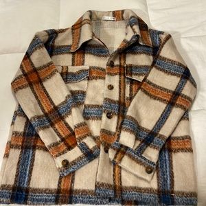 Plaid “shacket”